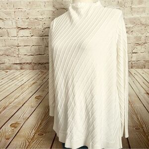 Vince Camuto diagonal ribbed sweater